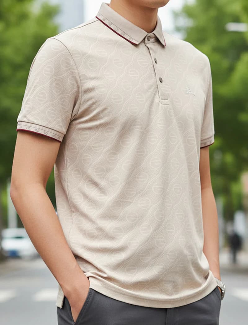 PL153 Brown Men's Polo