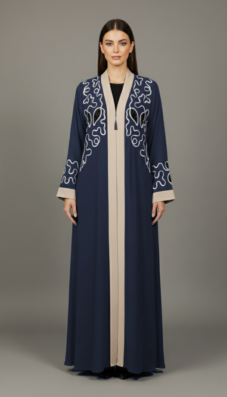 BRK03 Navy Blue Borkha