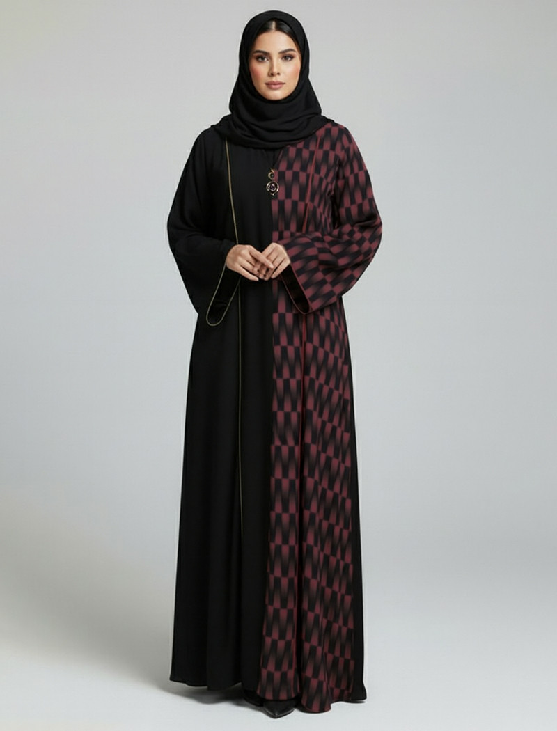 BRK06 Purple Shade Borkha